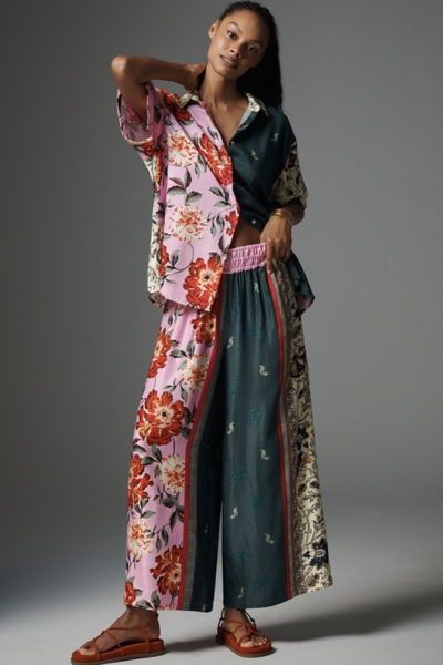 Silky Floral Oversized Surf Shirt | Nuuly
