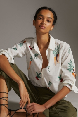 Embroidered Veggie Top | Nuuly