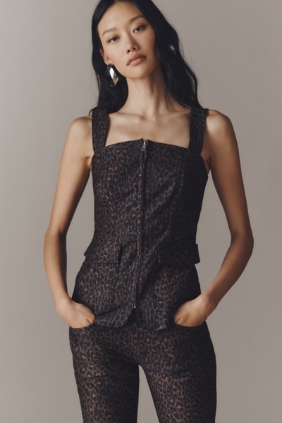 Zip-Front Square-Neck Tank | Nuuly