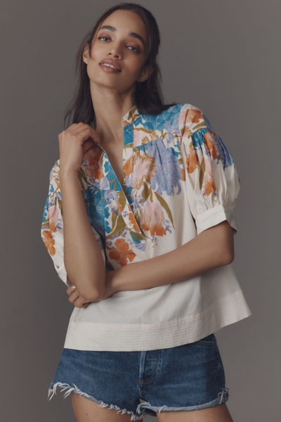 Darcey Popover Floral Swing Top | Nuuly