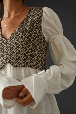 100%安心保証 BLUELEA Dot skirt jacquard 83％以上節約 blouse safina