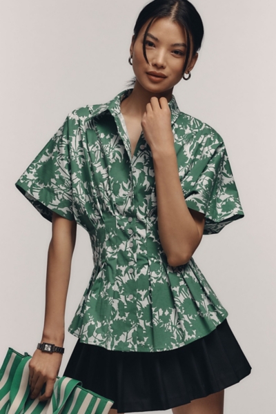 The Tobie Pleated Blouse: Short-Sleeve Edition | Nuuly