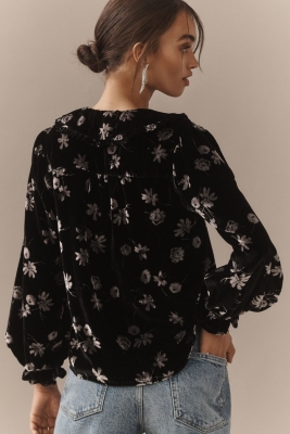 The Keira Collared Button-Front Blouse: Long-Sleev | Nuuly