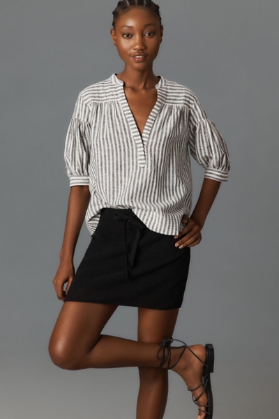 The Darcey Popover Swing Top: Linen Cotton Edition | Nuuly