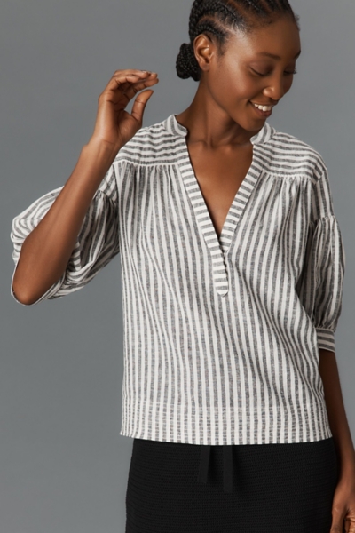 The Darcey Popover Swing Top: Linen Cotton Edition | Nuuly