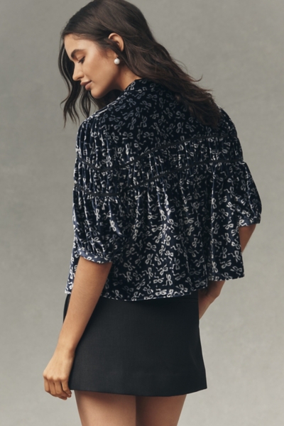 The Leandra Shirred Yoke Blouse | Nuuly