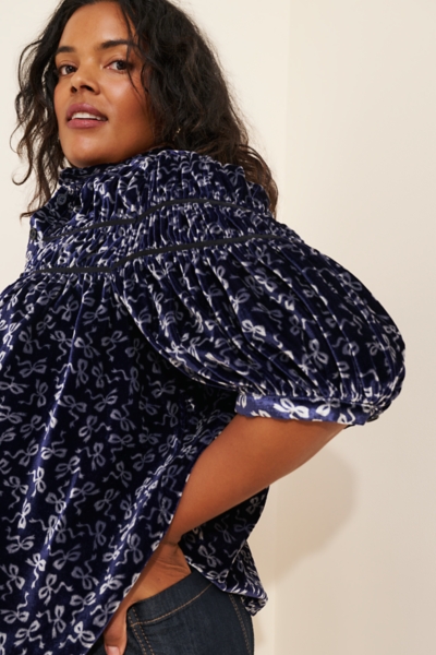The Leandra Shirred Yoke Blouse | Nuuly