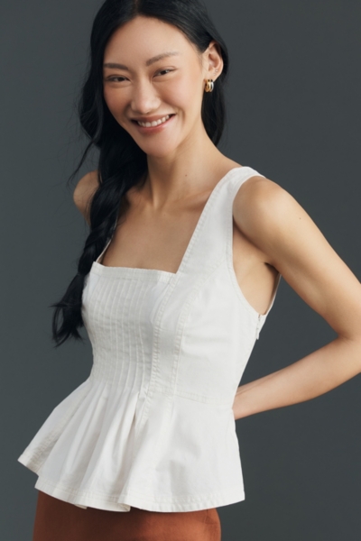 Sleeveless Reworked Peplum Top | Nuuly