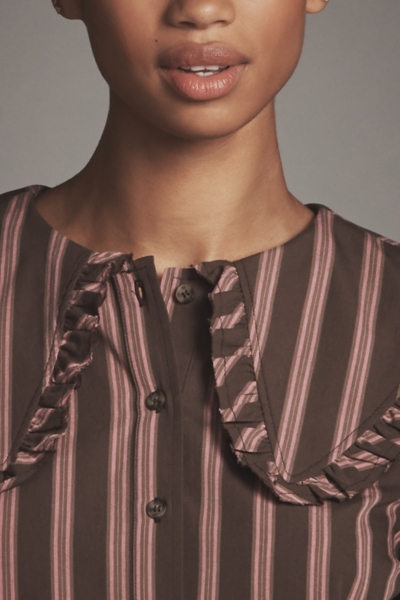 Cotton Long-Sleeve Collared Blouse | Nuuly