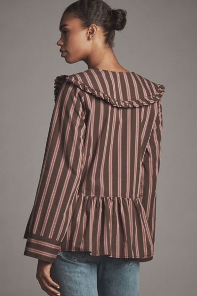 Cotton Long-Sleeve Collared Blouse | Nuuly