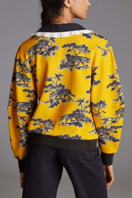 Collared V-Neck Sweatshirt | Nuuly