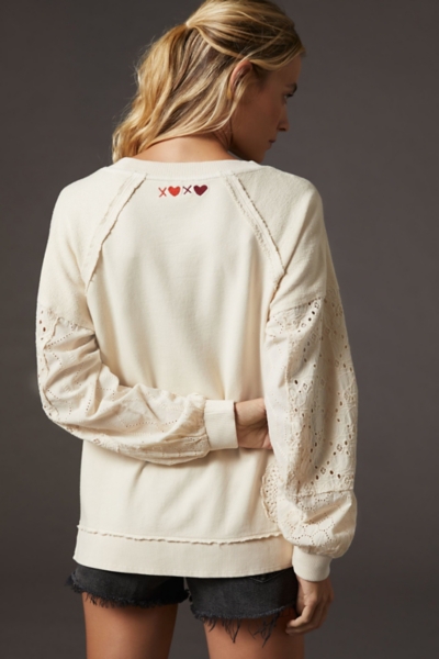 Doily Oversized Sweatshirt | Nuuly