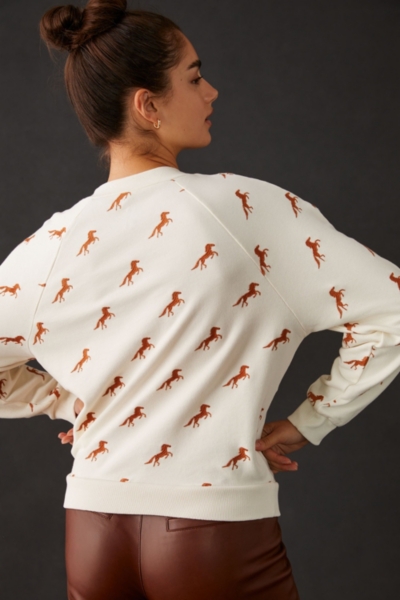 Button-Front Sweatshirt