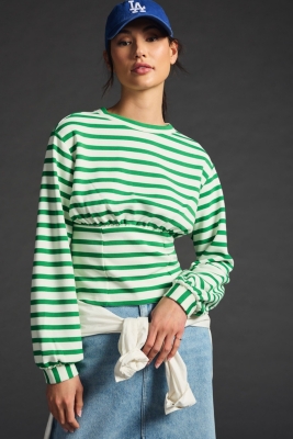 Corset-Waist Sweatshirt Nuuly