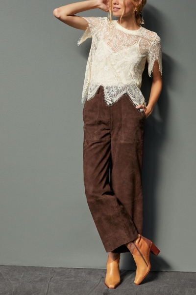 Sheer Lace Blouse | Nuuly