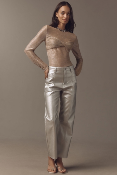 Twist-Front Shine Top | Nuuly