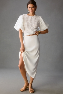 Textured Puff-Sleeve Top | Nuuly