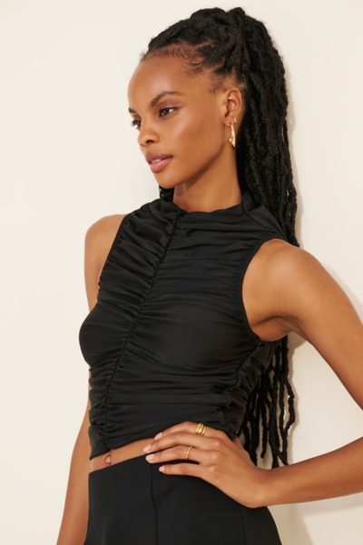 Ruched Mock-Neck Tank | Nuuly