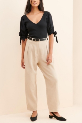 Bow Tie Sleeve Blouse