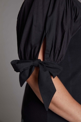 Bow Tie Sleeve Blouse