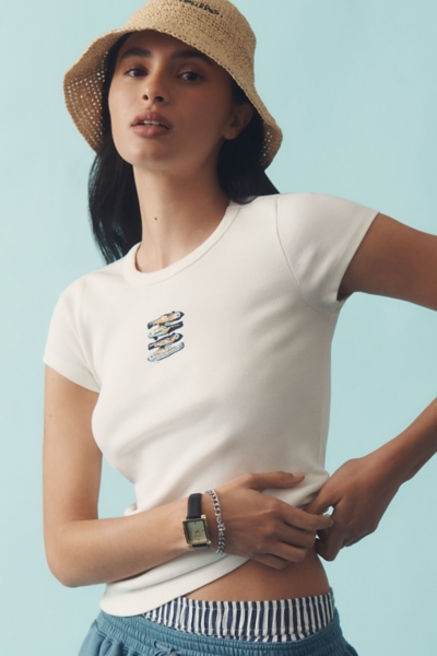 Embroidered Baby Tee | Nuuly