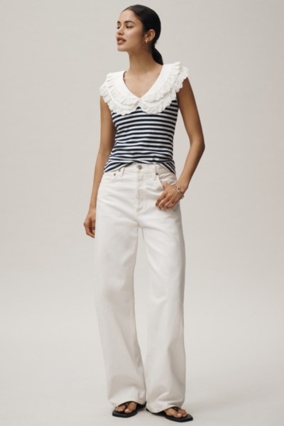 Ruffle Collar Tank Top | Nuuly