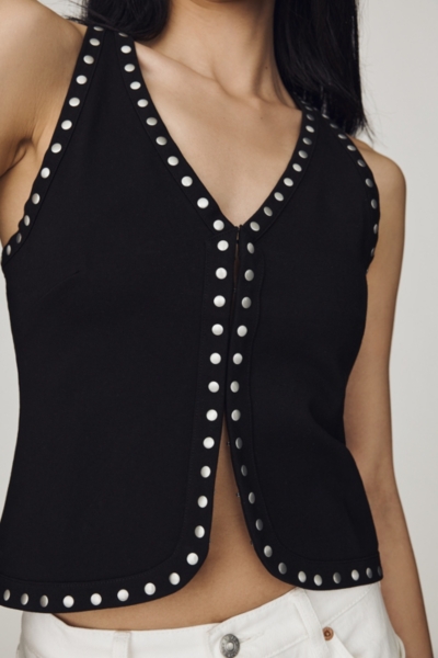 V-Neck Studded Vest | Nuuly