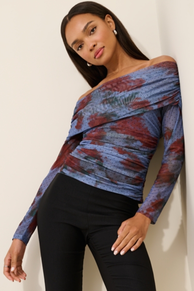 Sheer Off-The-Shoulder Top | Nuuly