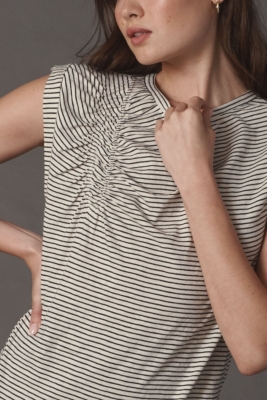 Relaxed Ruched Muscle Tee