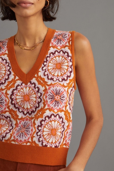Jacquard Sweater Vest | Nuuly