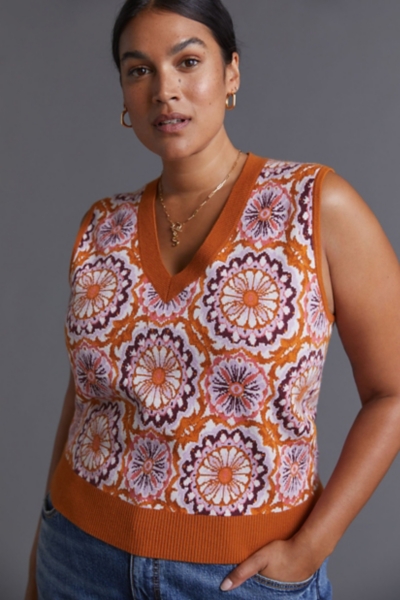 Jacquard Sweater Vest | Nuuly