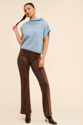 The Enza Oversized Ribbed Cashmere Vest