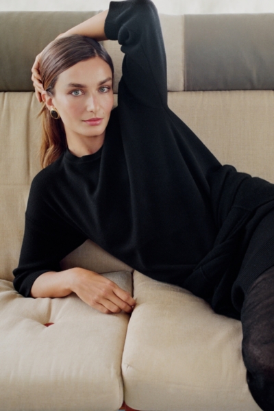 The Alani Cashmere Mock Neck Sweater | Nuuly