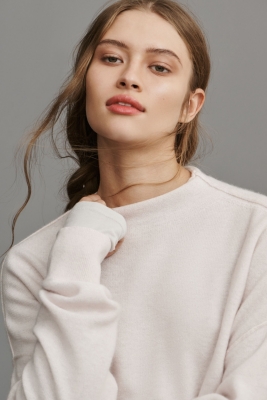 The Alani Cashmere Mock-Neck Wedge Sweater Nuuly