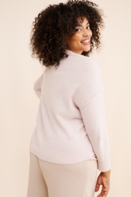The Alani Cashmere Mock-Neck Wedge Sweater Nuuly