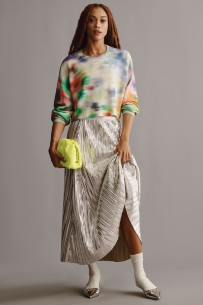 The Alani Cropped Cashmere Tie-Dye Sweater | Nuuly