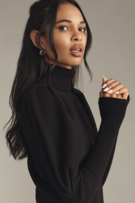 The Aurora Puff-Sleeve Turtleneck Sweater | Nuuly