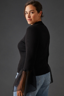 Turtleneck Tulle Sweater | Nuuly