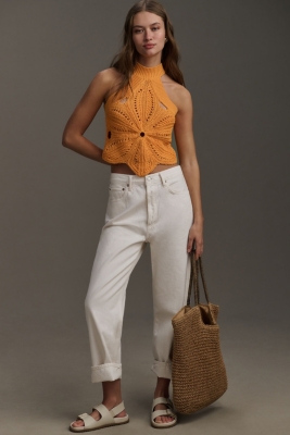 トップス MURRAL / Framed single-flower knit tank MURRAL / Framed