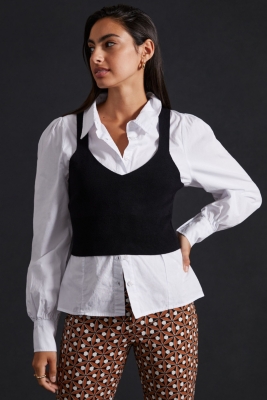 Mixed Media Layered Top | Nuuly