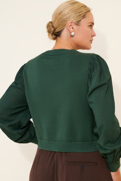 Mixed Media Cardigan Sweater | Nuuly
