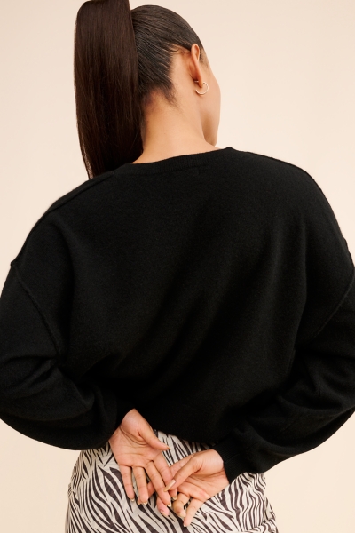 The Alani Cropped Cashmere Crew-Neck Sweater | Nuuly