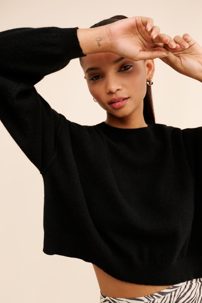 The Alani Cropped Cashmere Crew-Neck Sweater | Nuuly