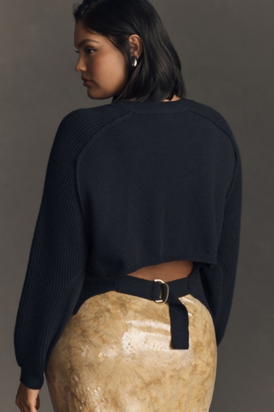 Buckled Open-Back Sweater | Nuuly