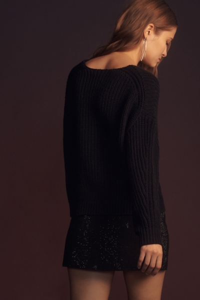 V-Neck Sculptured Pullover Sweater | Nuuly