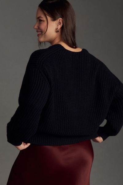 V-Neck Sculptured Pullover Sweater | Nuuly