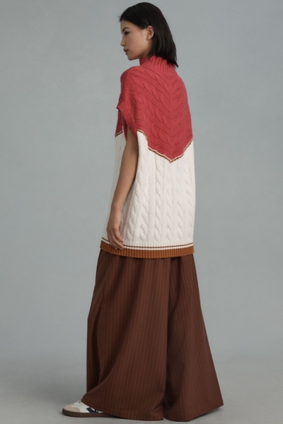 Short-Sleeve Quarter-Zip Oversized Sweater | Nuuly