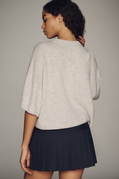 The Goldie Crew-Neck Cashmere Cardigan Sweater | Nuuly