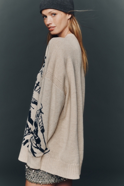 Oversized Graphic Crew-Neck Sweater | Nuuly