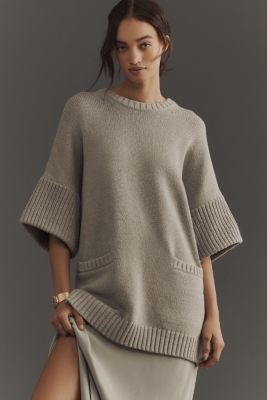 トップス GIVERNY Oversized Short-Sleeve Sweater Tunic | Nuuly